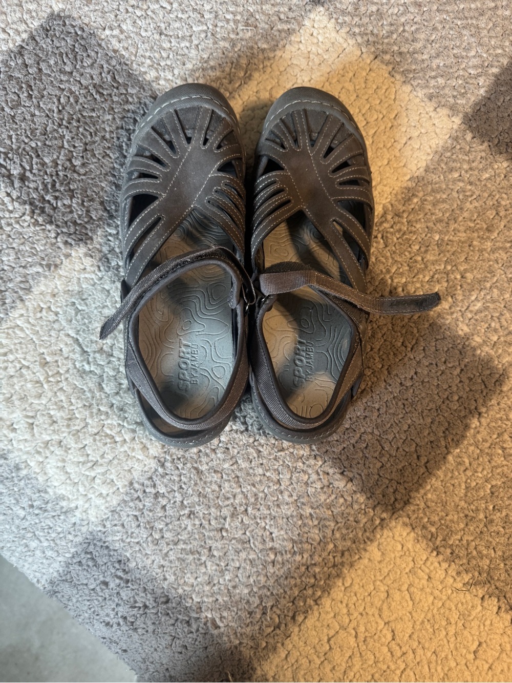 Jambu Women Gray Closed-Toe Sport Sandals
